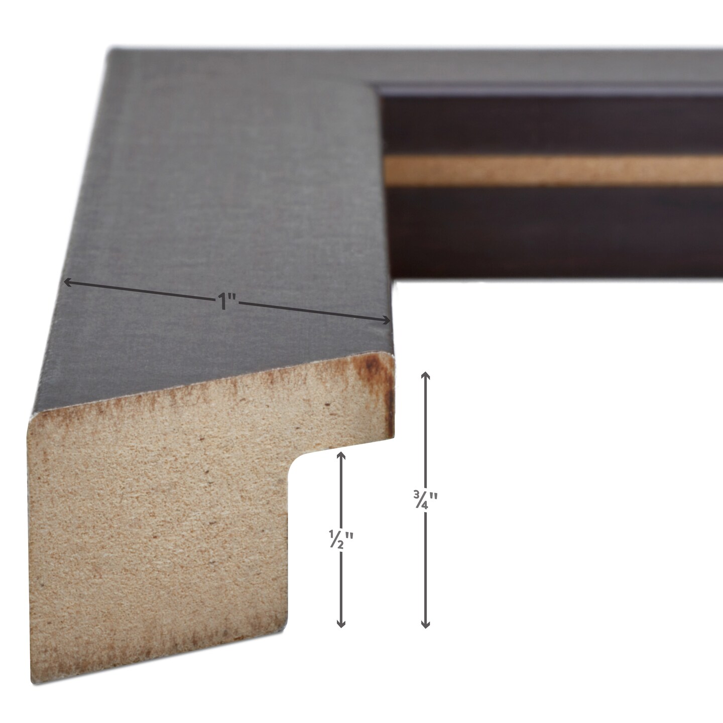 5x7 Picture Frame, Essentials 1 Inch MDF Moulding, Wall Display Frame for Art, Posters, or Photos by wallsthatspeak