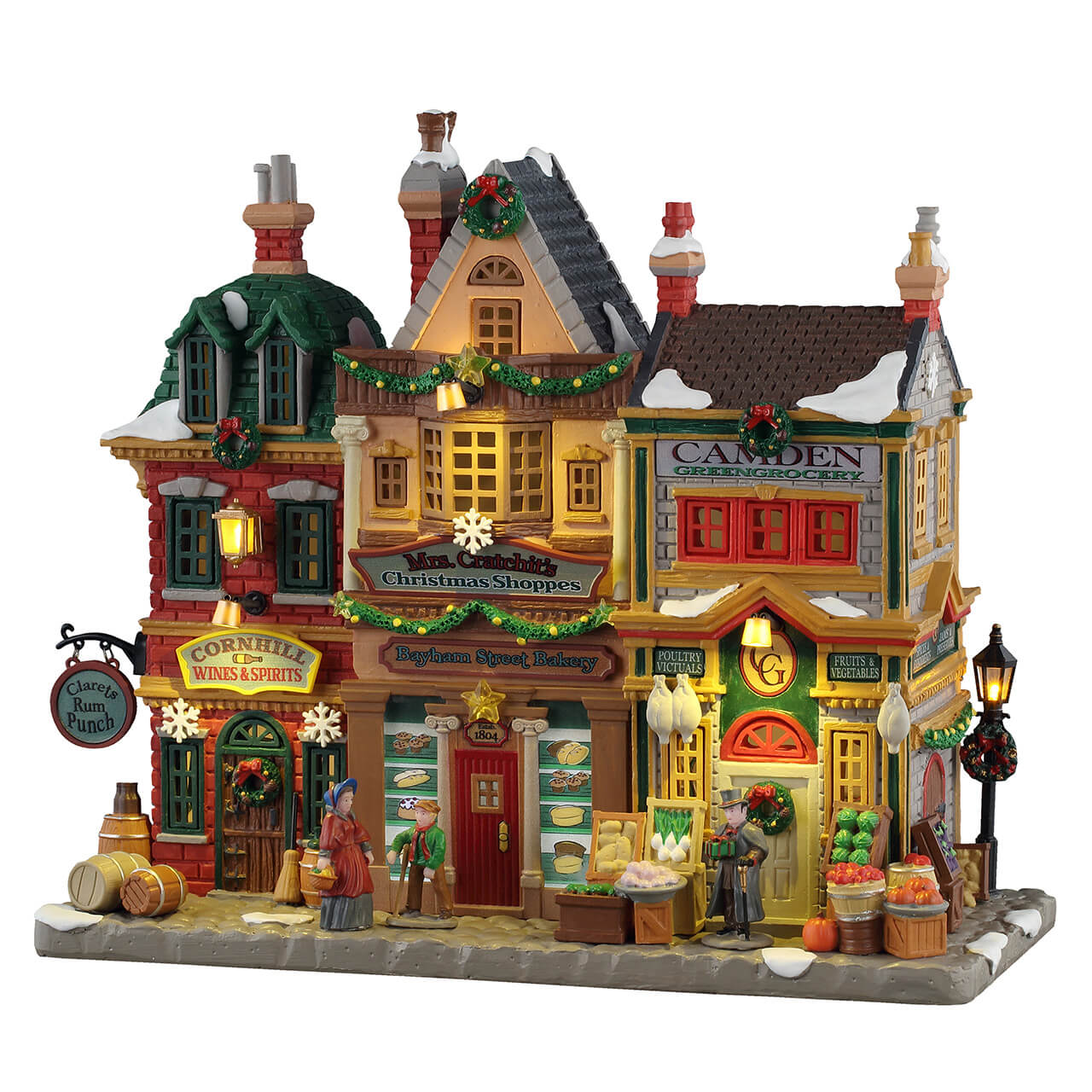 LEMAX Mrs. Cratchit&#x27;s Christmas Shoppes, With 4.5V #55314