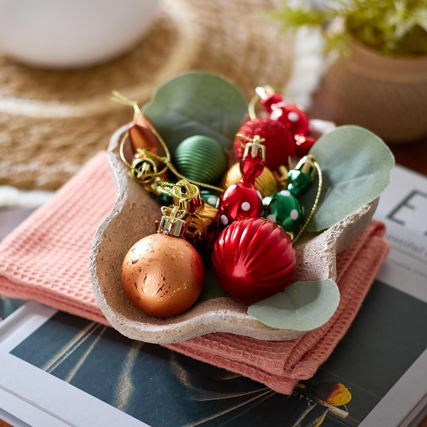 45ct Christmas Ornaments Set(&#x9;9.76 x 8.98 x 1.85 inches&#x60;)