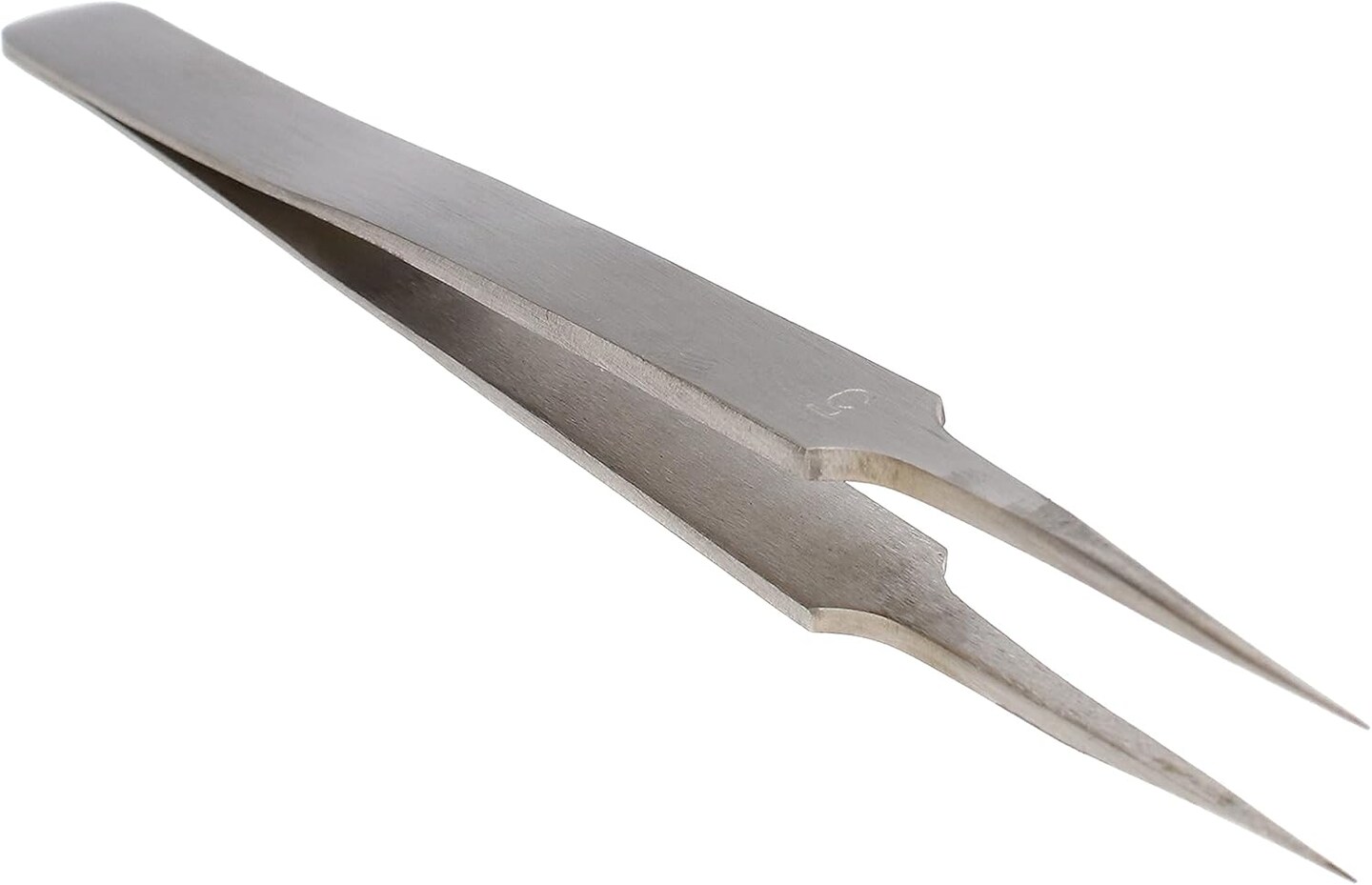 The Beadsmith Knotting Tweezers – 4.75 inches Long – Smooth Tapering Tip with a Straight Extra Fine Point – Made of Stainless Steel - Precision Tool for Crafting and Jewelry Making