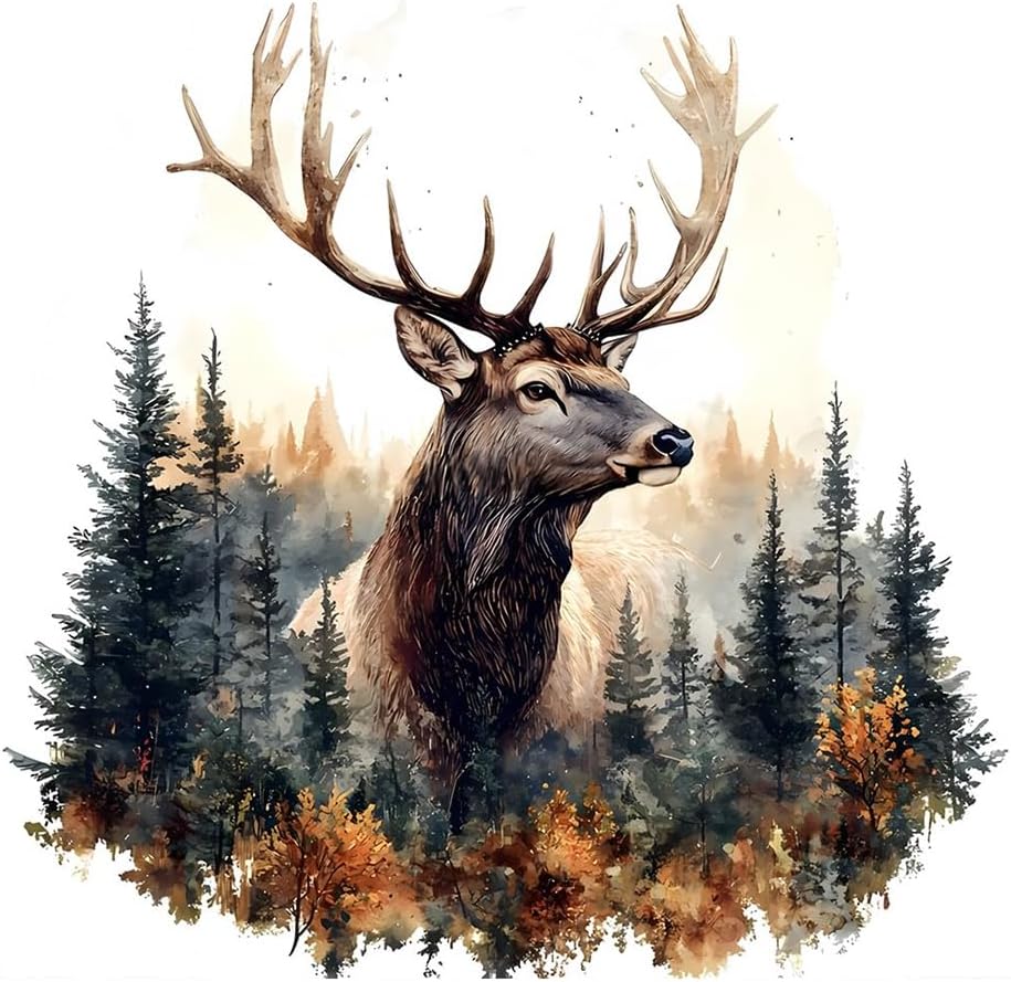 Diamond Painting Kits for Adults Deer (Multicolour) 11.8 x 11.8 x 0.04 inches