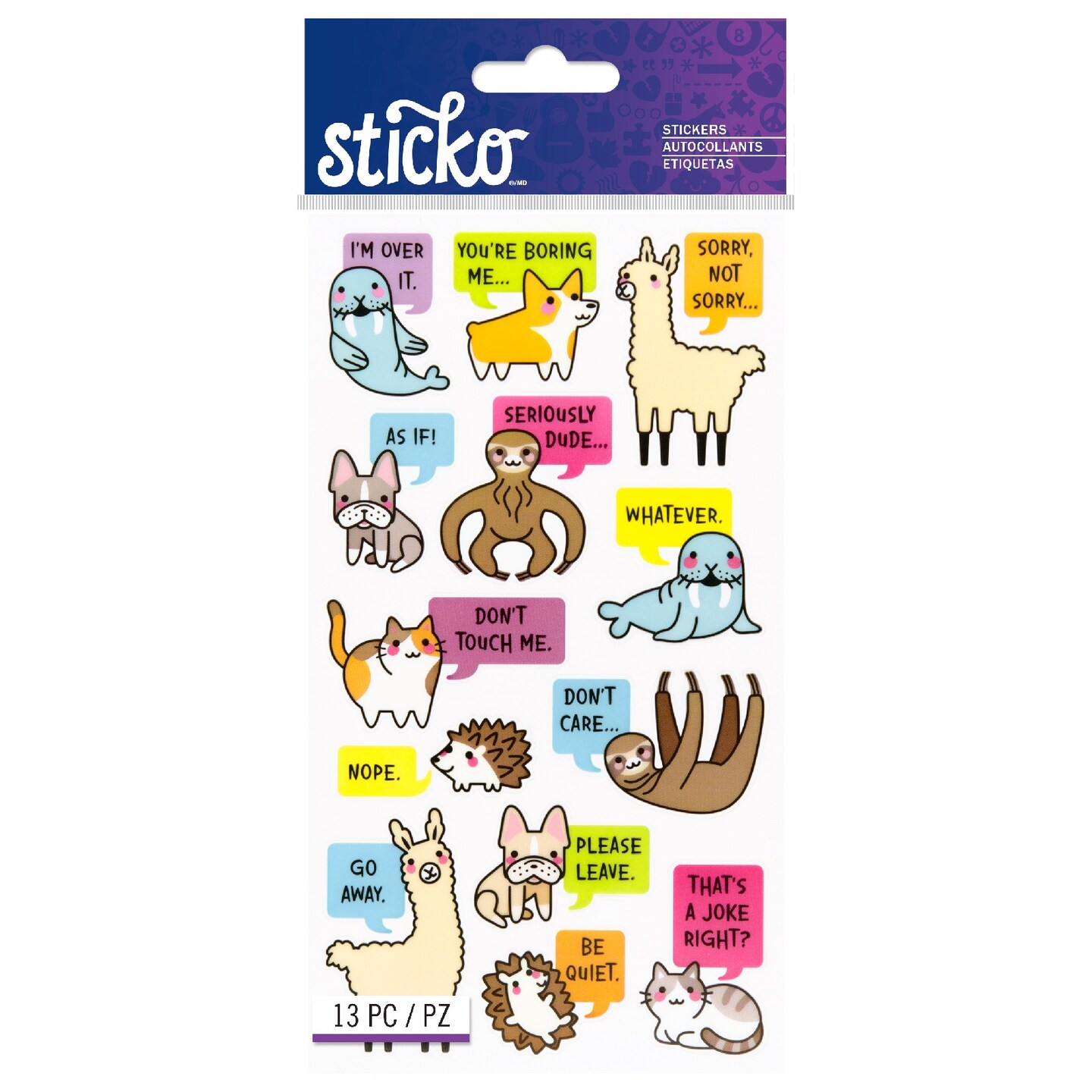 Sticko Stickers-Sarcastic Animals