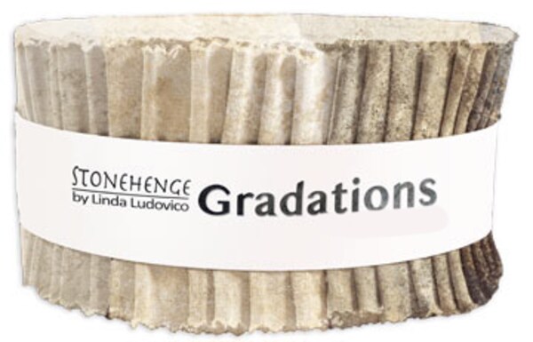 Stonehenge Gradations 2.5" Strip Roll (Jelly Roll) in Slate by Linda Ludovico for Northcott (SGRAD40-98)