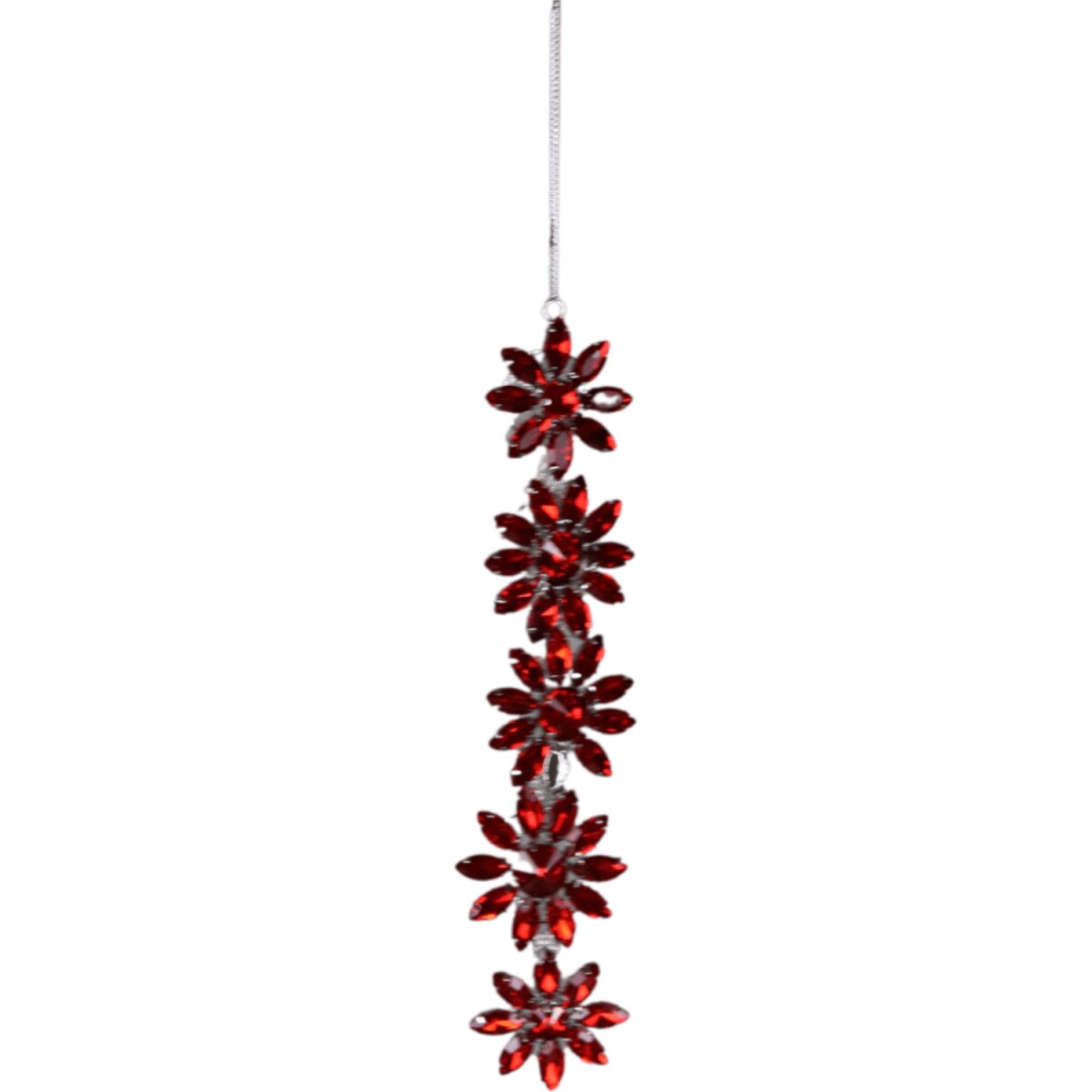 7.9&#x22; Rhinestone Faux Jewel Ornaments