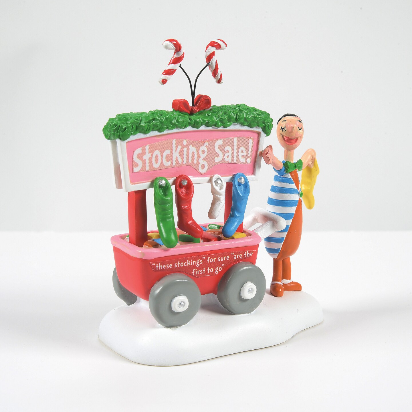 Department 56 Grinch Village A Who's Who Christmas Stocking Village Figurine 3.3in H