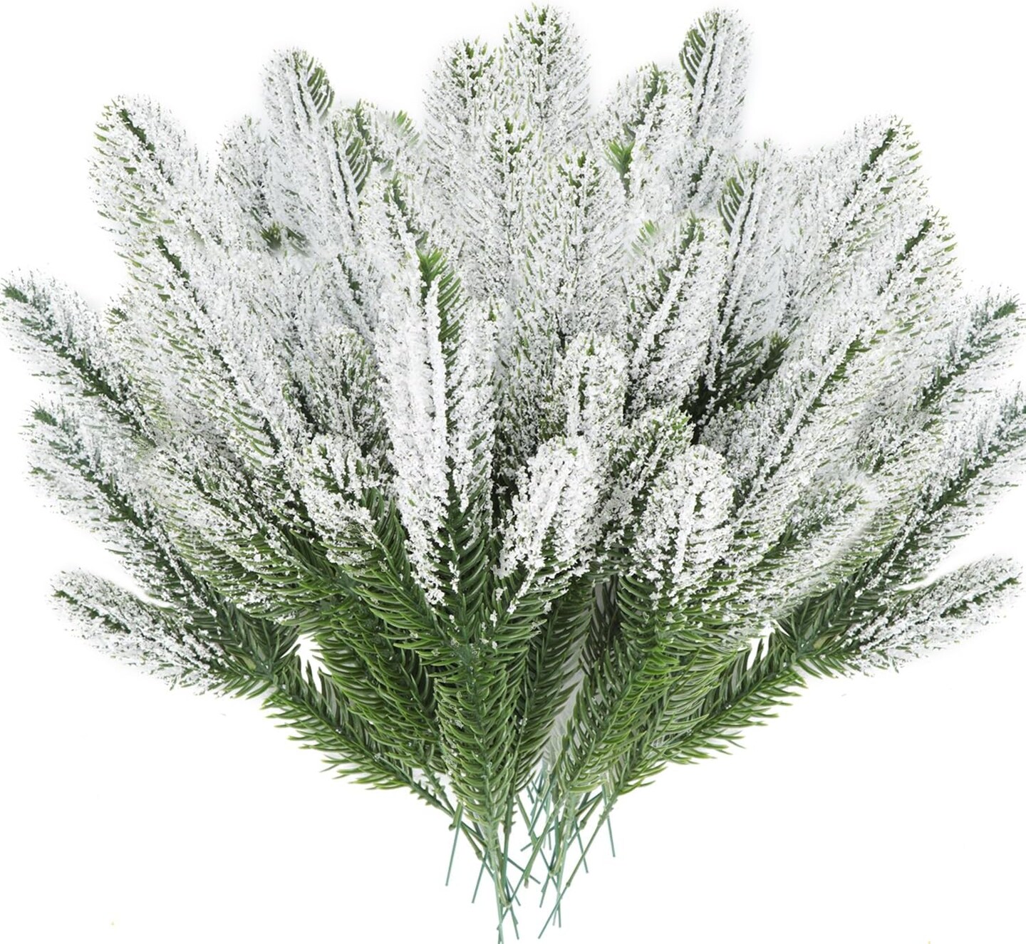 Artificial Pine Needles Branches Sprigs (Green)