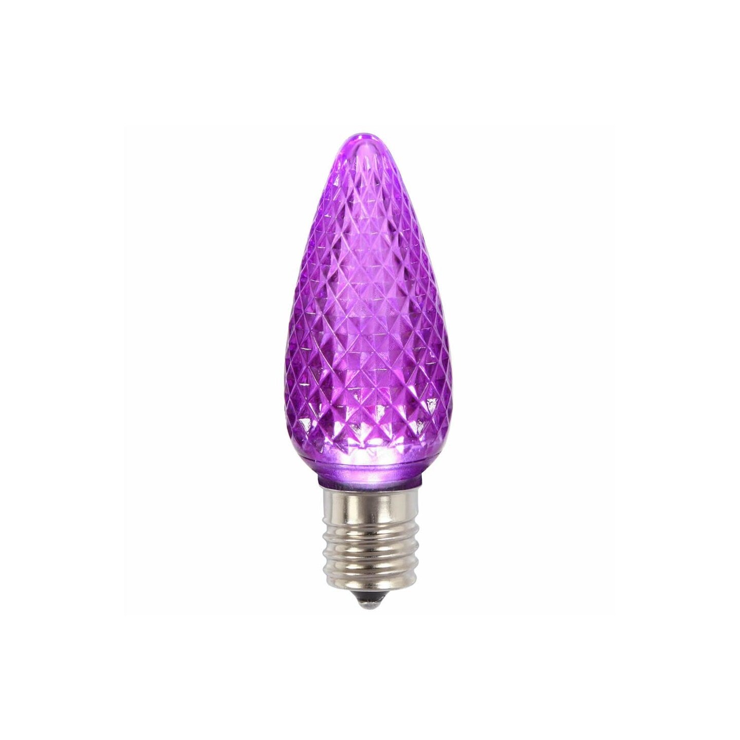 Vickerman C9 Faceted LED Purple Bulb .45W 25/Box - XLEDC96-25