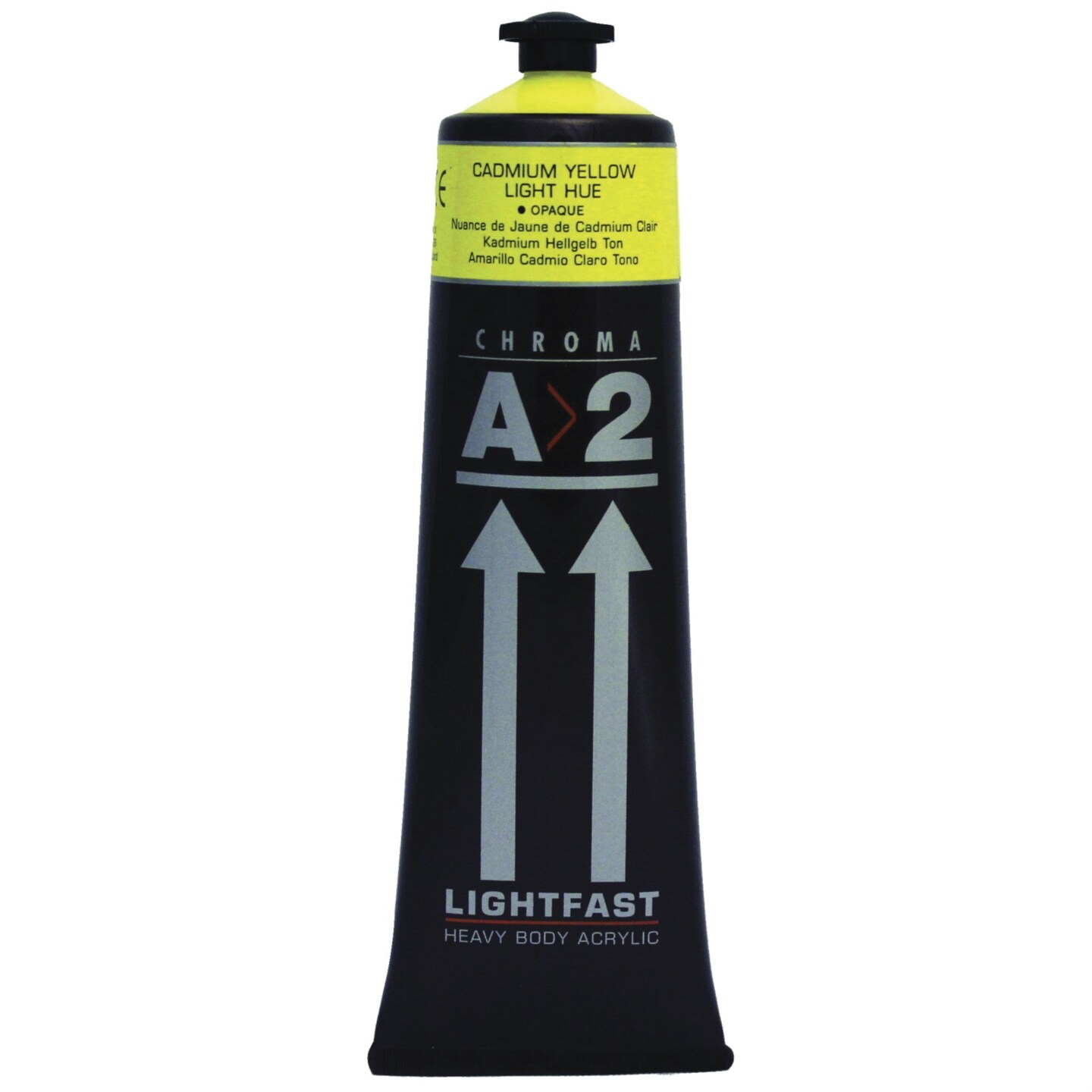 Chroma A>2 Lightfast Heavy Body Acrylic Paint, 4 Ounces, Cadmium Yellow Light Hue