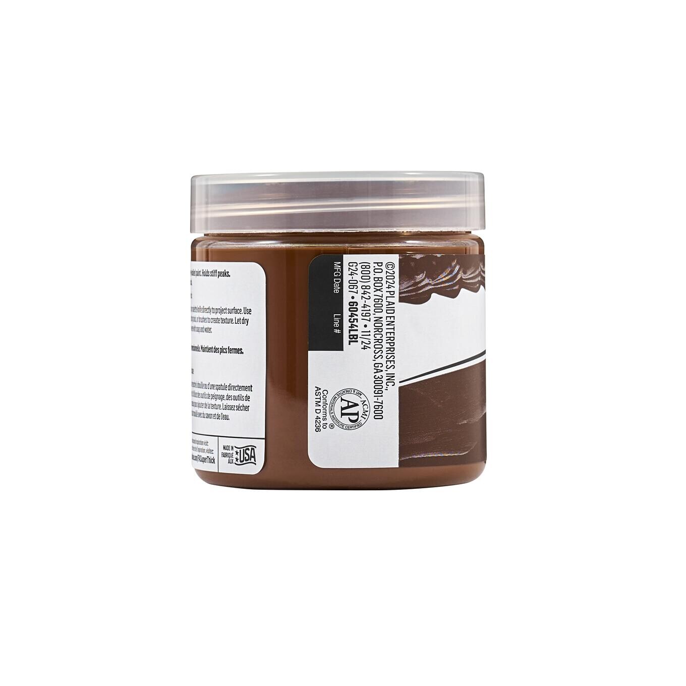 FolkArt Super Thick Acrylic Paint Brown 4 oz