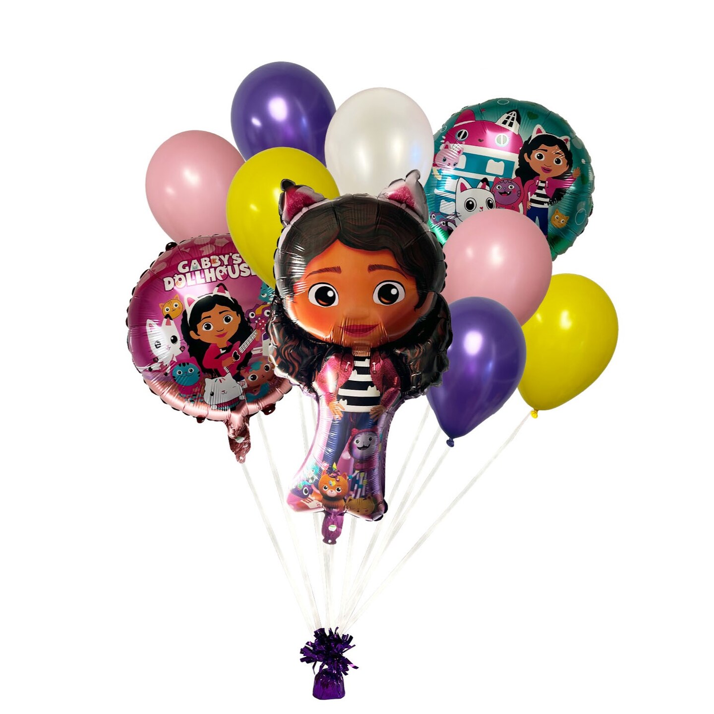 Gabby&#x27;s Dollhouse 10 Piece Balloon Bouquet