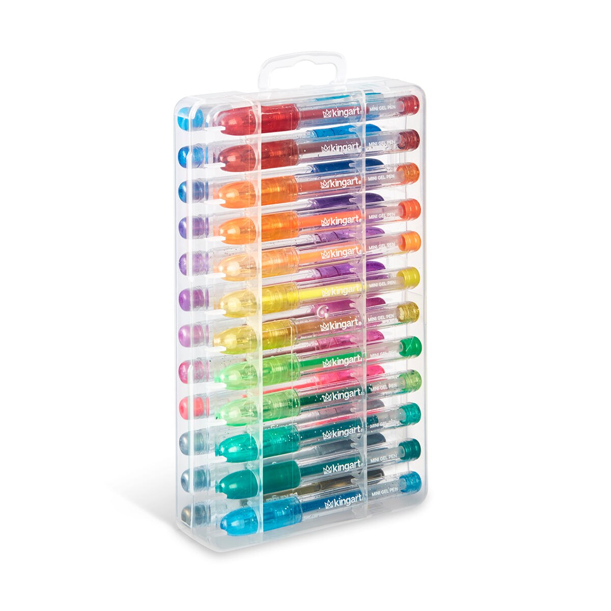 KINGART&#xAE; Mini Gel Pens, Neon, Metallic &#x26; Glitter, 24 Colors