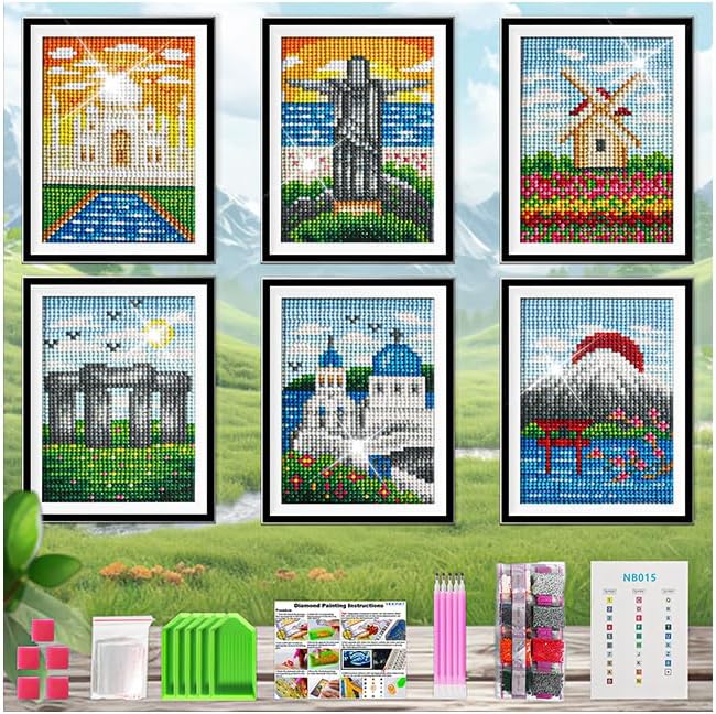 12-Piece Diamond Painting Kit for Adults – 5D Cat, Ghost & Pumpkin DIY Full Drill Gem Art with Accessories, Home Wall Décor & Gift