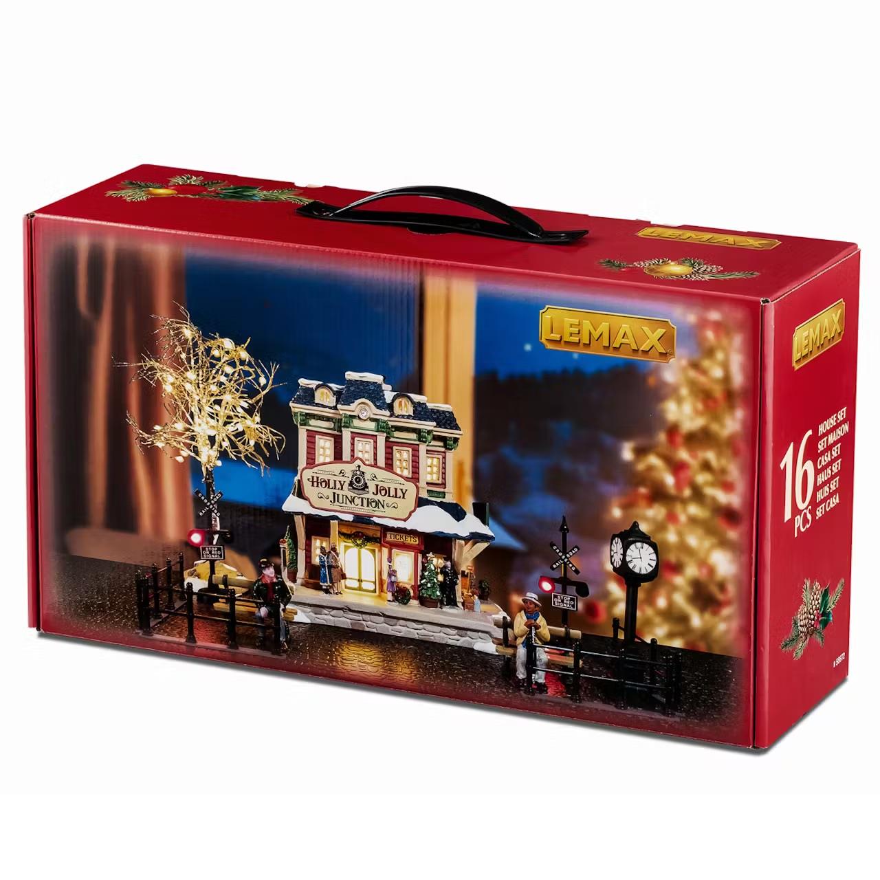 Lemax Caddington Village: Holly Jolly Junction Set