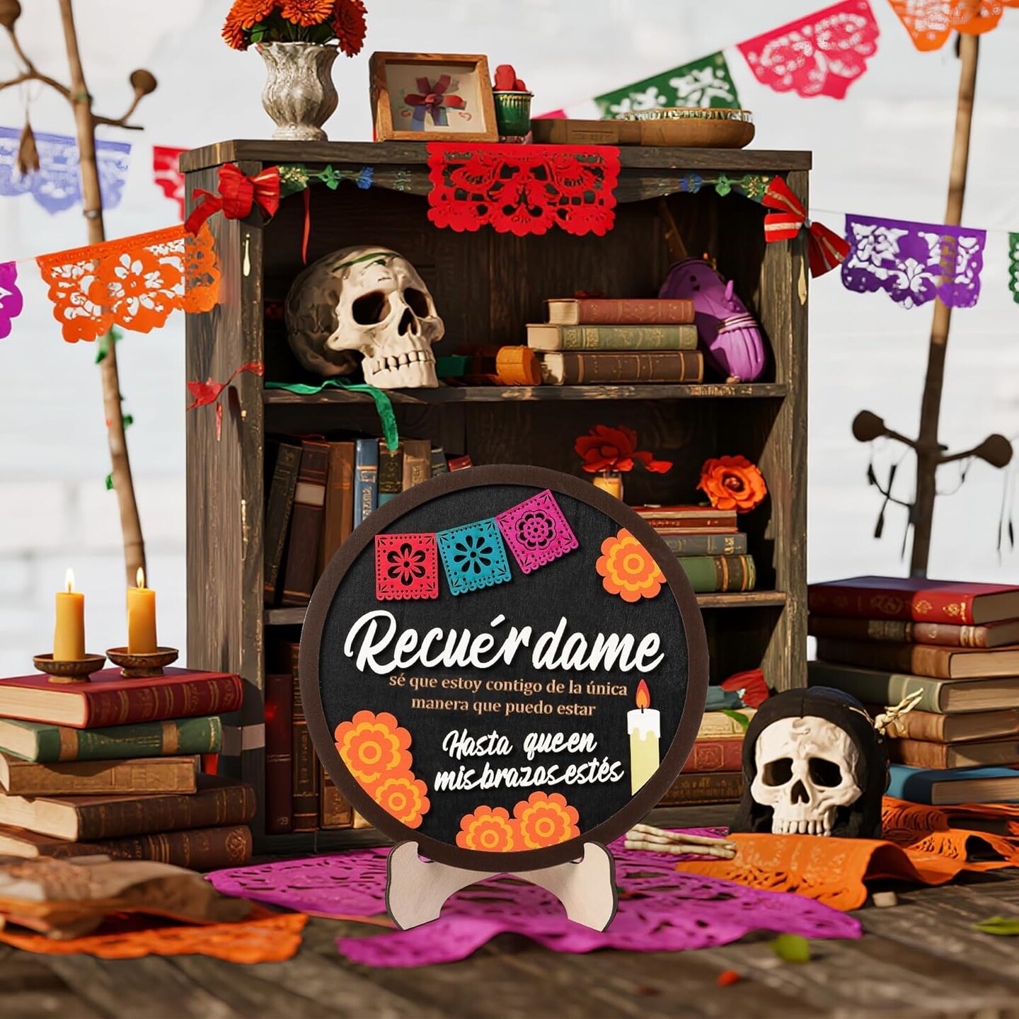 Day of the Dead Table Decoration (Black)