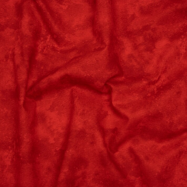 1 Yard Printed Quilting Cotton Cardinal Fresco Texture Toscana Collection Red Fabric