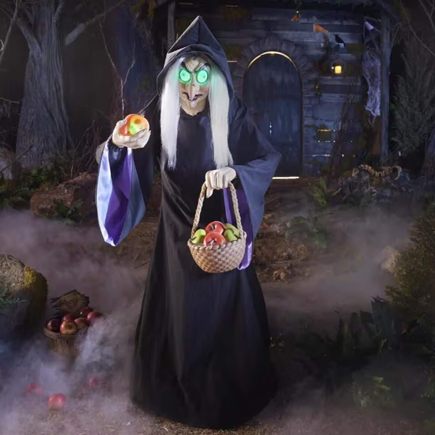 Animated LED Evil Queen Halloween Decoration 5.5 Feet