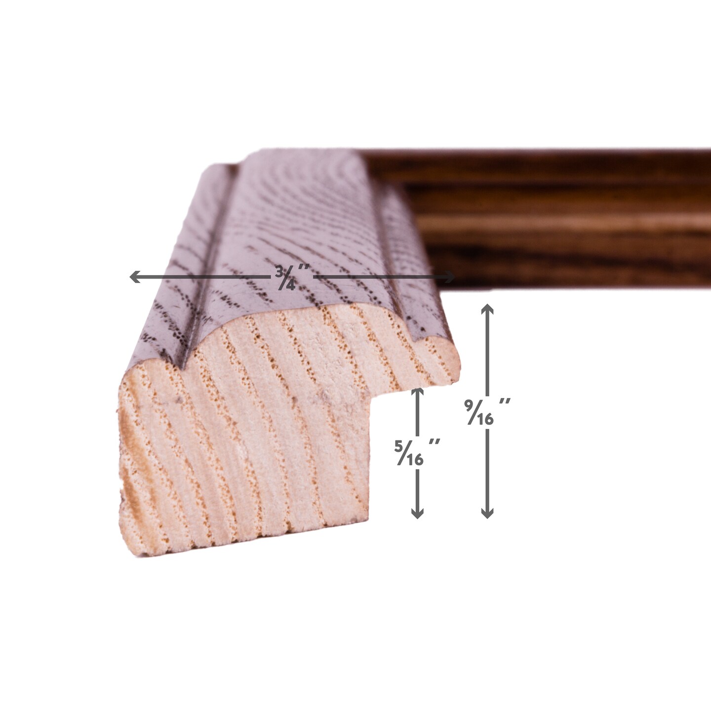 4x6 Picture Frame, Wiltshire 236 0.75 Inch Wood Moulding, Wall Display Frame for Art, Posters, or Photos by wallsthatspeak