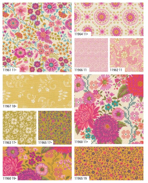 Parlor Fat Quarter Bundle by Crystal Manning for Moda (11960AB)