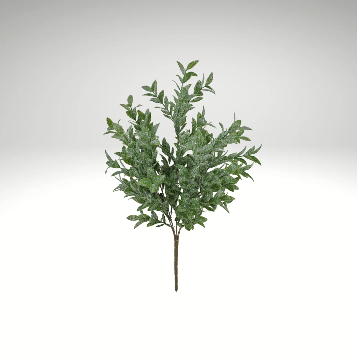 21&#x22; Glittered Ruscus Bush | Artificial Christmas Greenery-85254