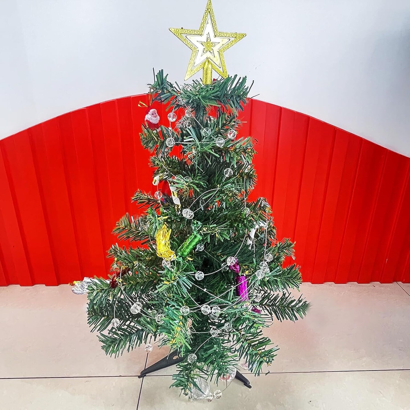 Crystal Beaded String Clear Glass Beads Garland Strands Hanging Wedding Arch Decor Curtain Chandelier