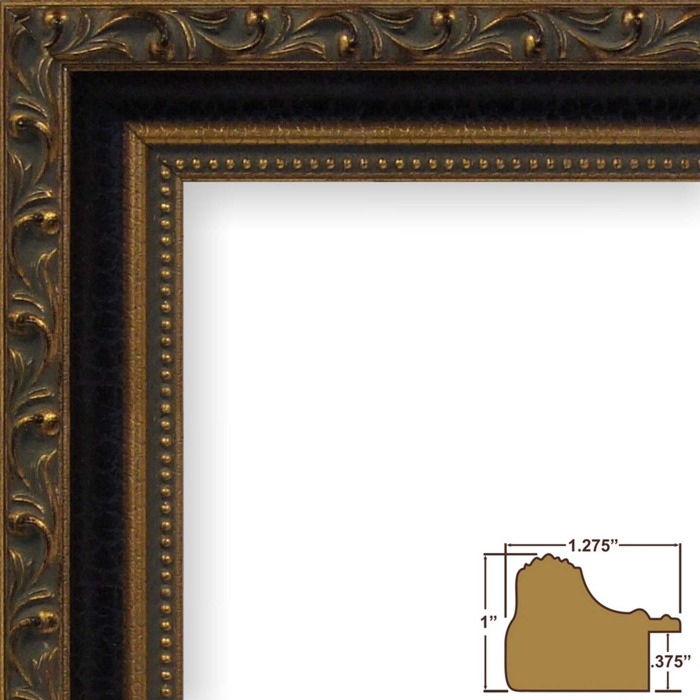 11x14 Picture Frame, Regence 1.25 Inch Wood Moulding, Wall Display Frame for Art, Posters, or Photos by wallsthatspeak