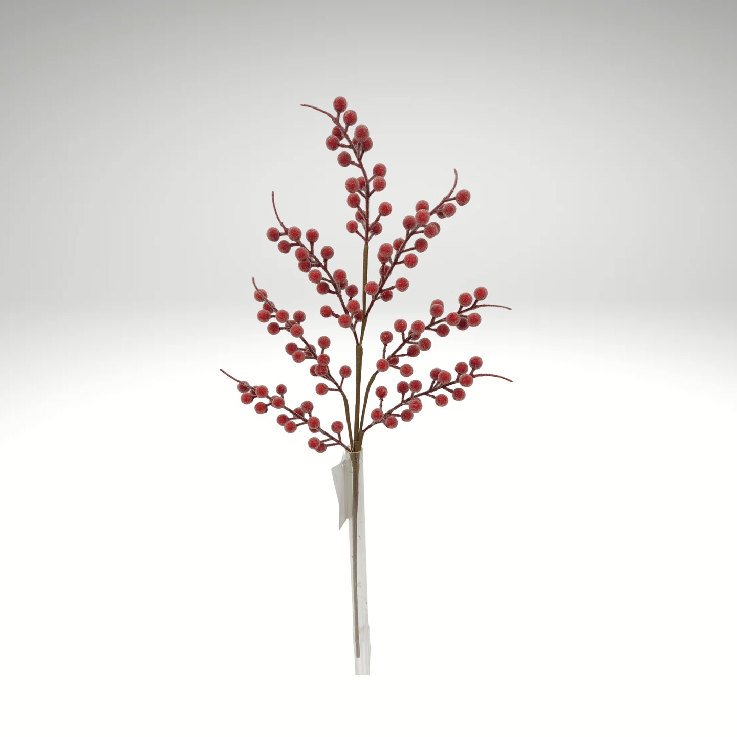 26&#x22; Iced Red Berry Spray | Artificial Christmas Berry Stem-32165