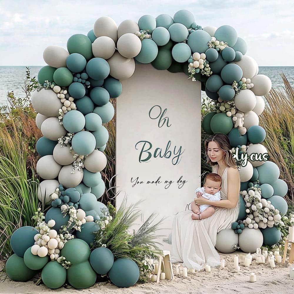 Dusty Blue Green Balloon Arch Kit (Blue Green)
