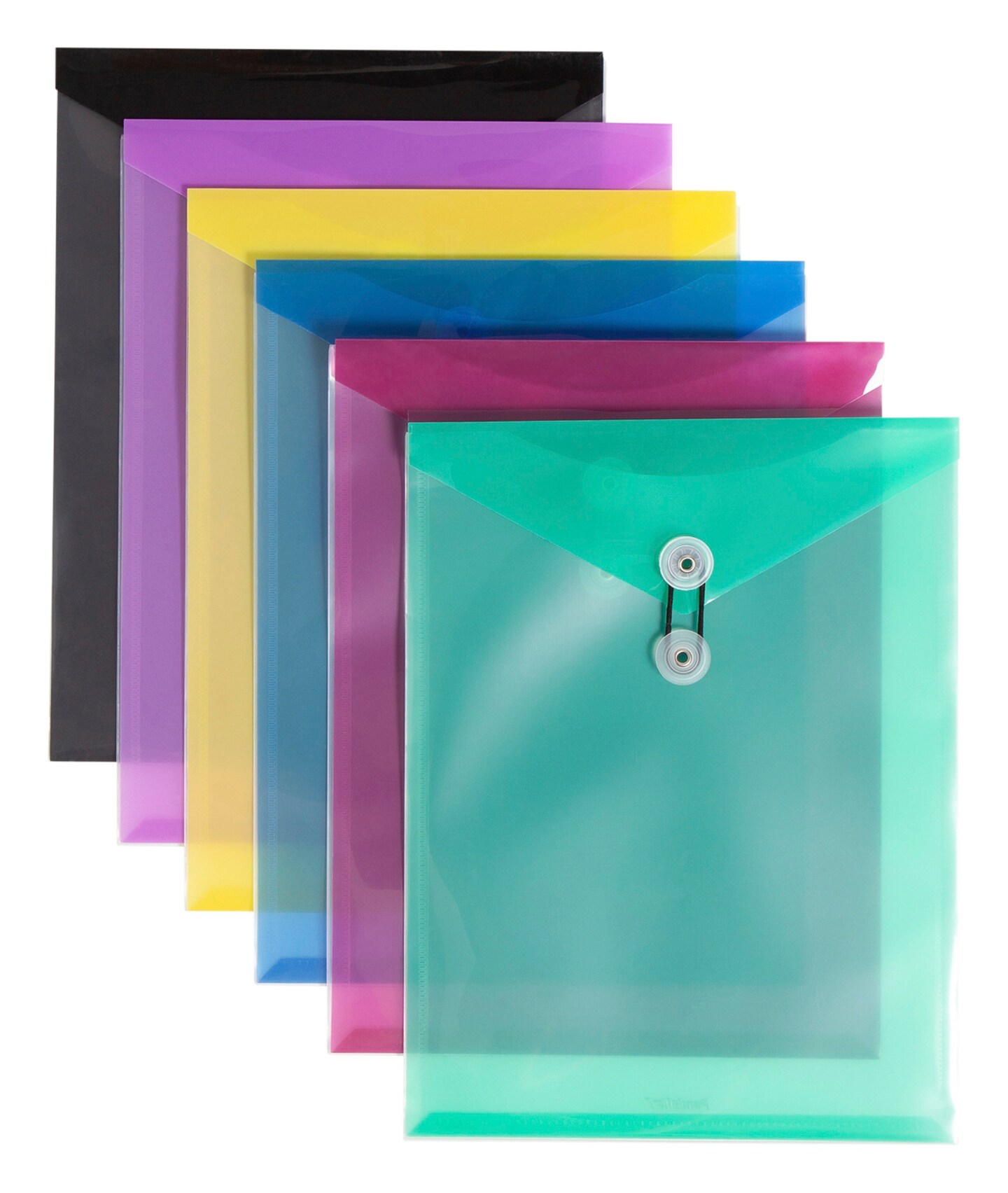Pendaflex ViewFront Poly Envelopes, Letter Size, Top Load, Assorted Colors, Pack of 24