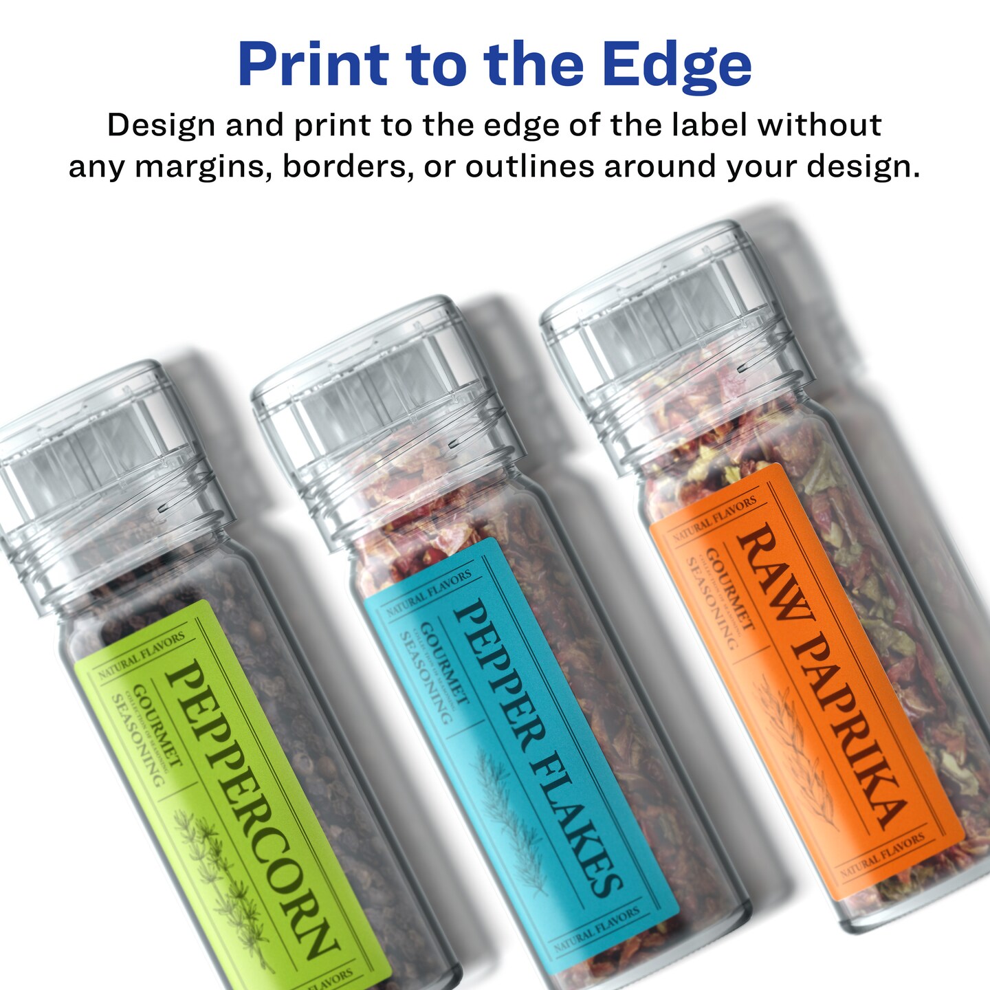 Avery Waterproof Rectangle Labels with Sure Feed, Print to the Edge