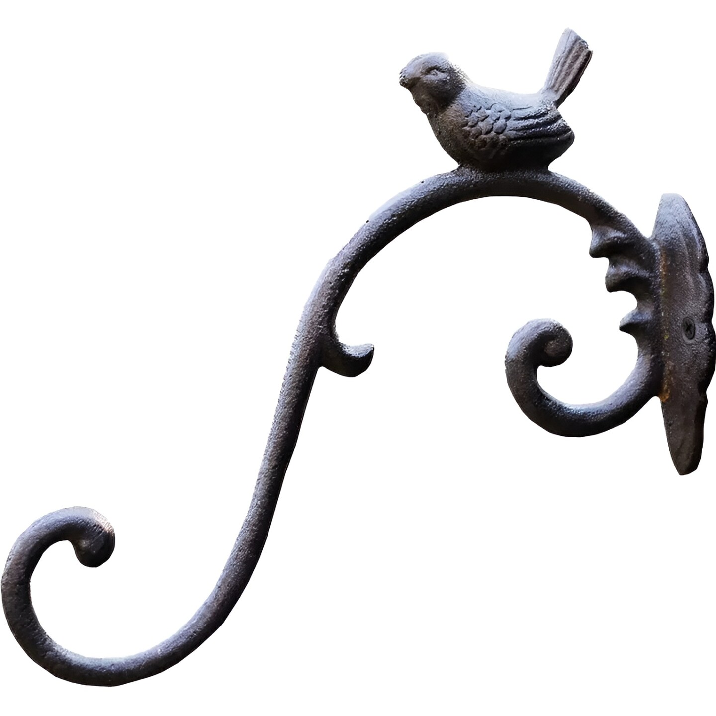 Cast Iron Bird Wall Hook Plant Hanger Bracket for Bird Feeder Lantern 11 Inch