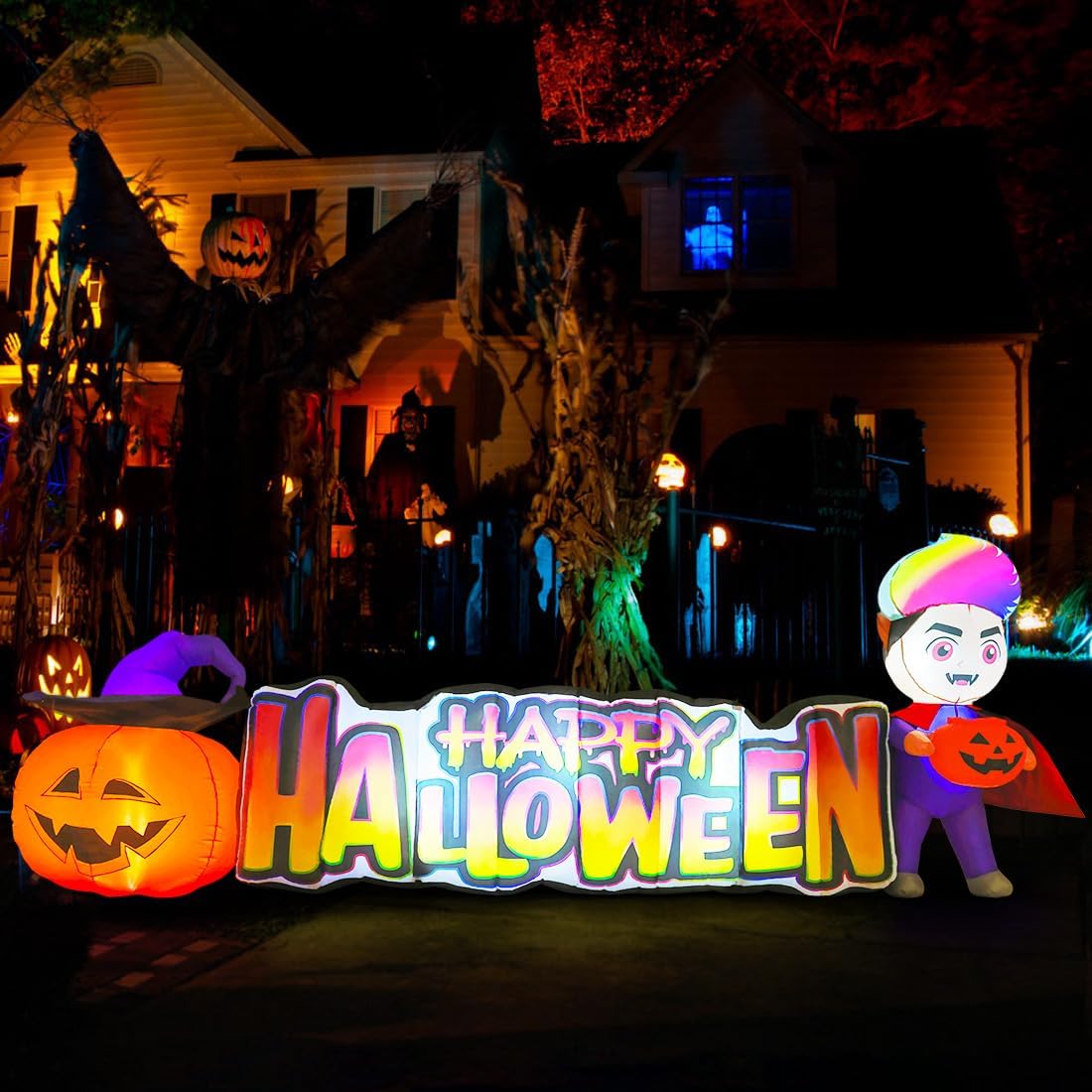 Happy Halloween Inflatables Outdoor Decorations