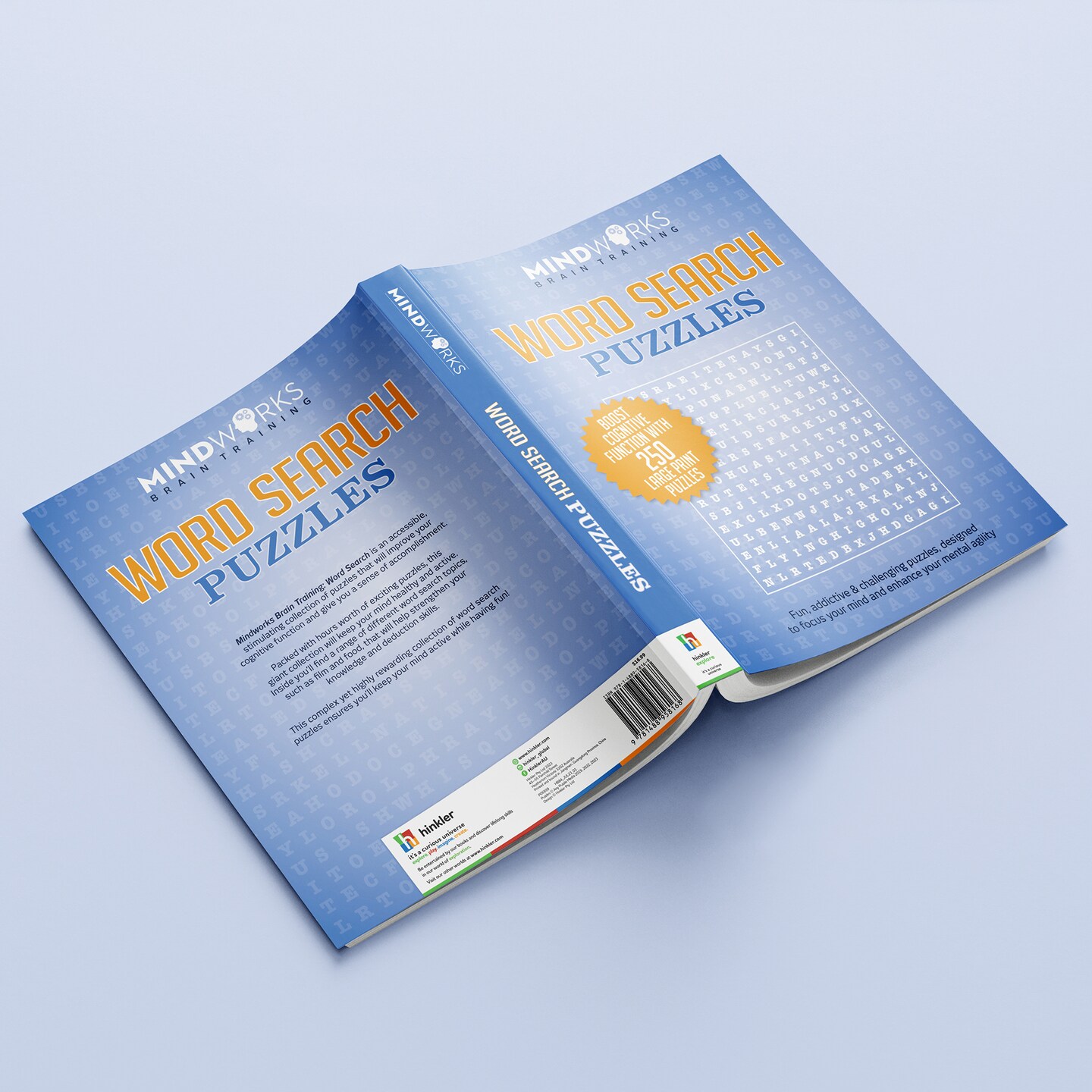 Mindworks: Word Search Puzzle Book, Puzzles Range Easy To Difficult, 288 Pages