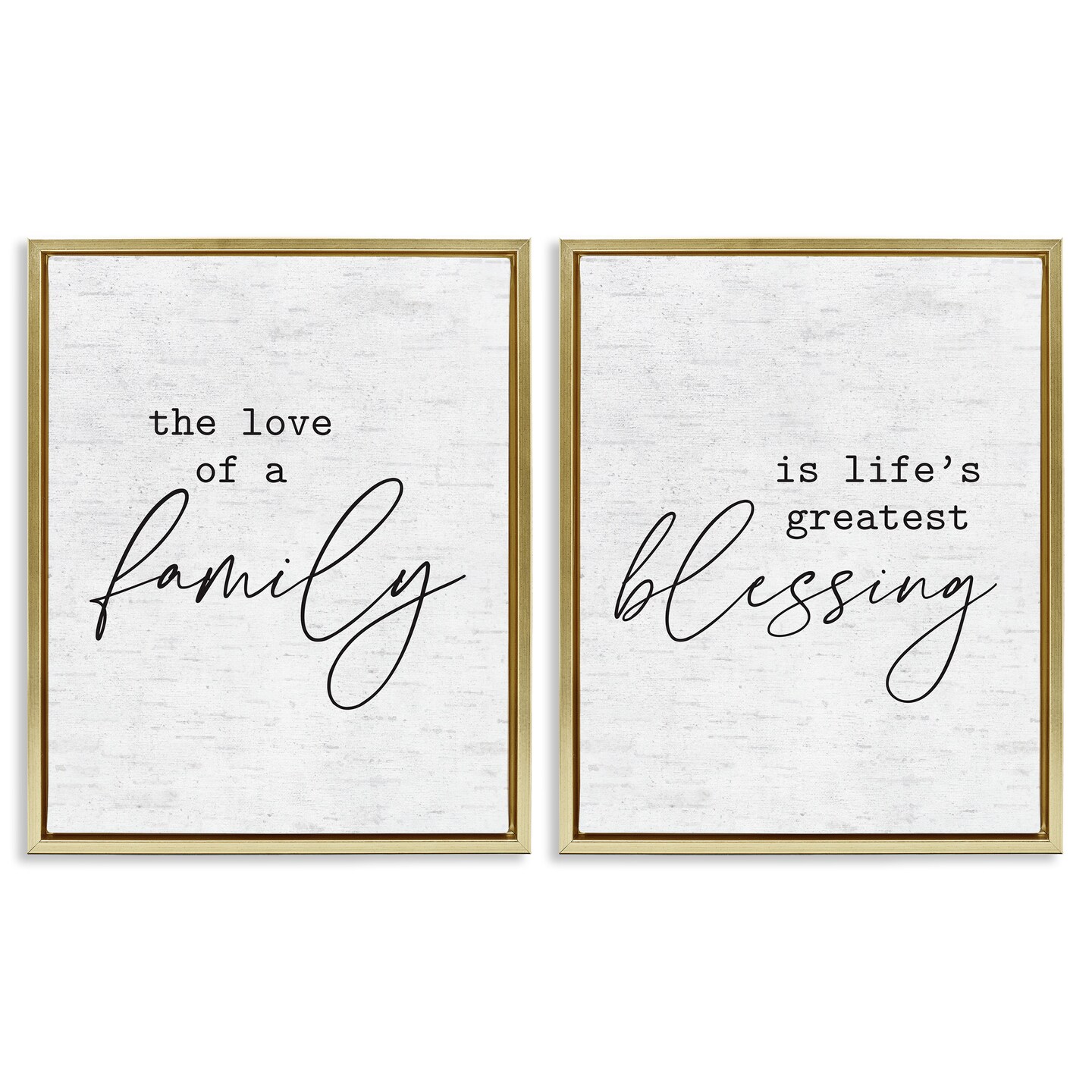 Stupell Industries Life&#x27;s Greatest Blessing Quote Framed Floater Canvas Wall Art