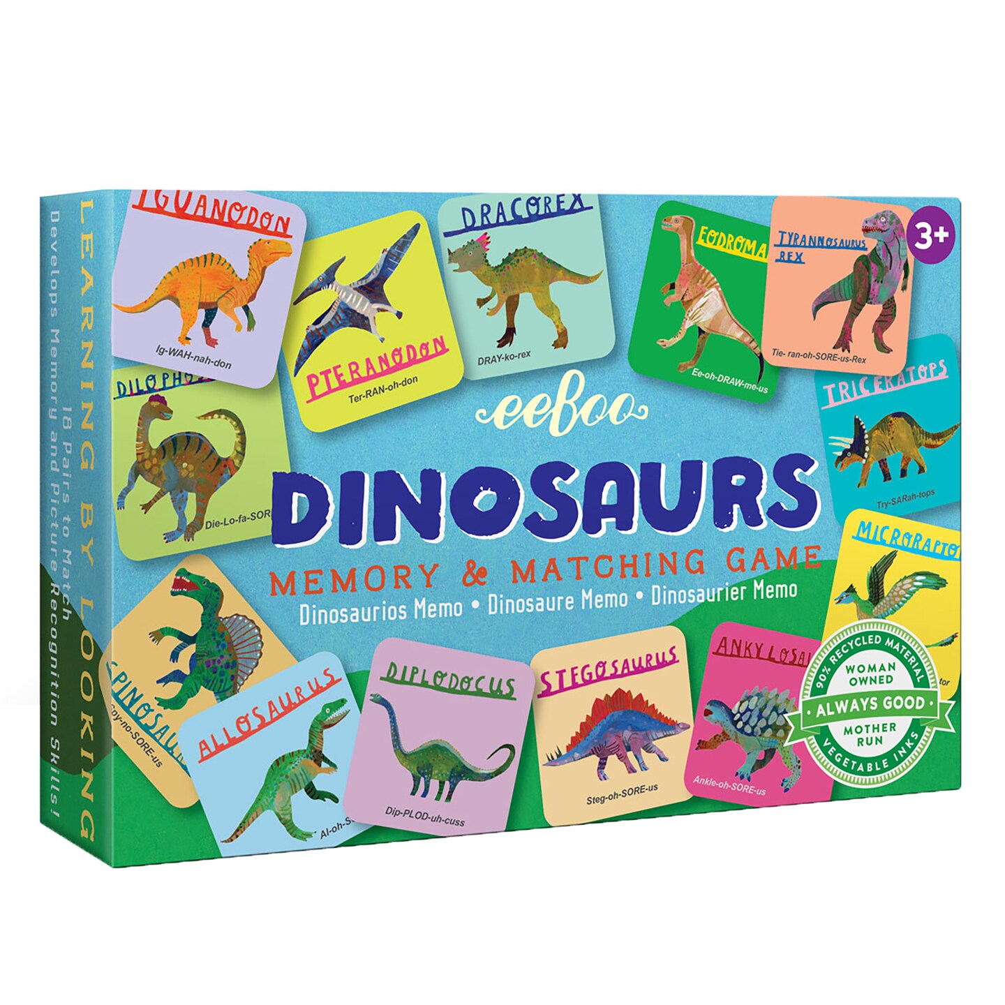 eeBoo Dinosaurs Little Memory and Matching Game, 3 years