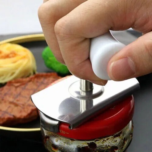 Can Opener Adjustable Jar Lid Bottle Remover Stainless Steel Twist Off Grip Tool