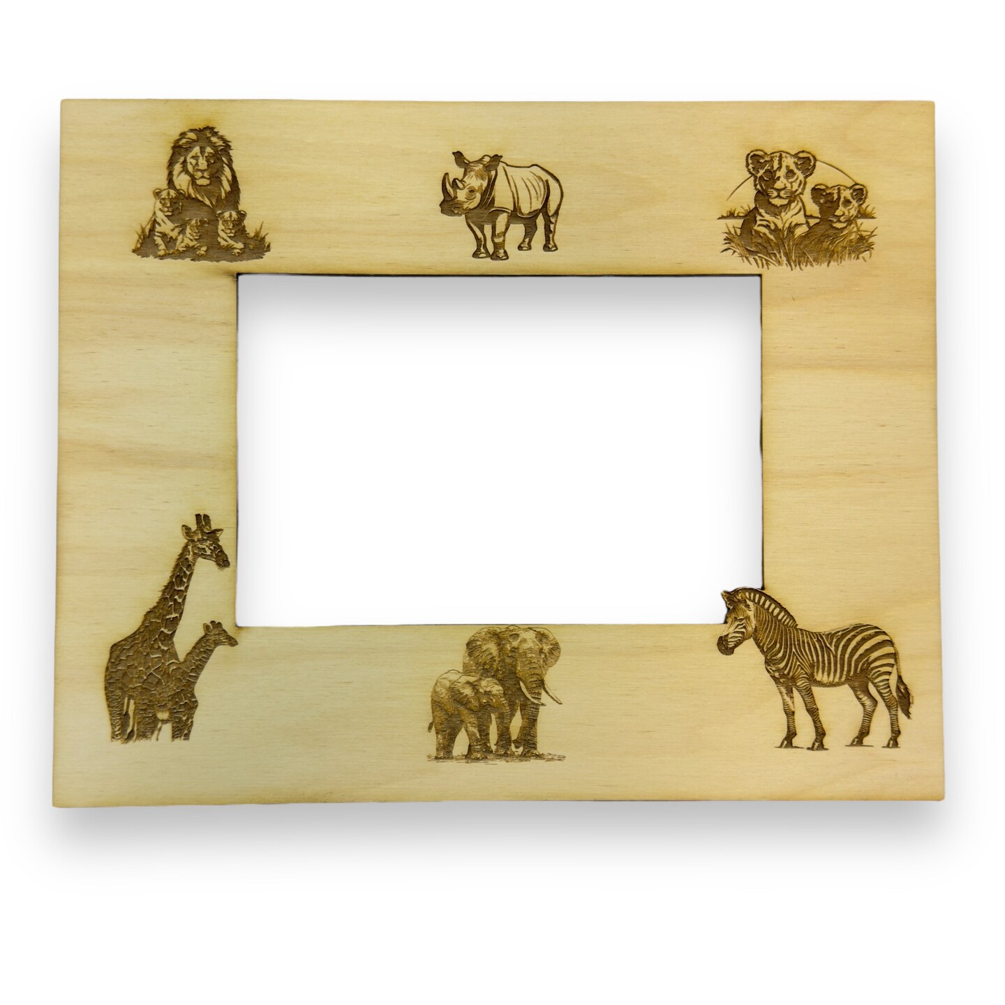 African Safari Animals 8x10 Photo frame insert for 4x6 Picture (FRAME NOT INCLUDED)