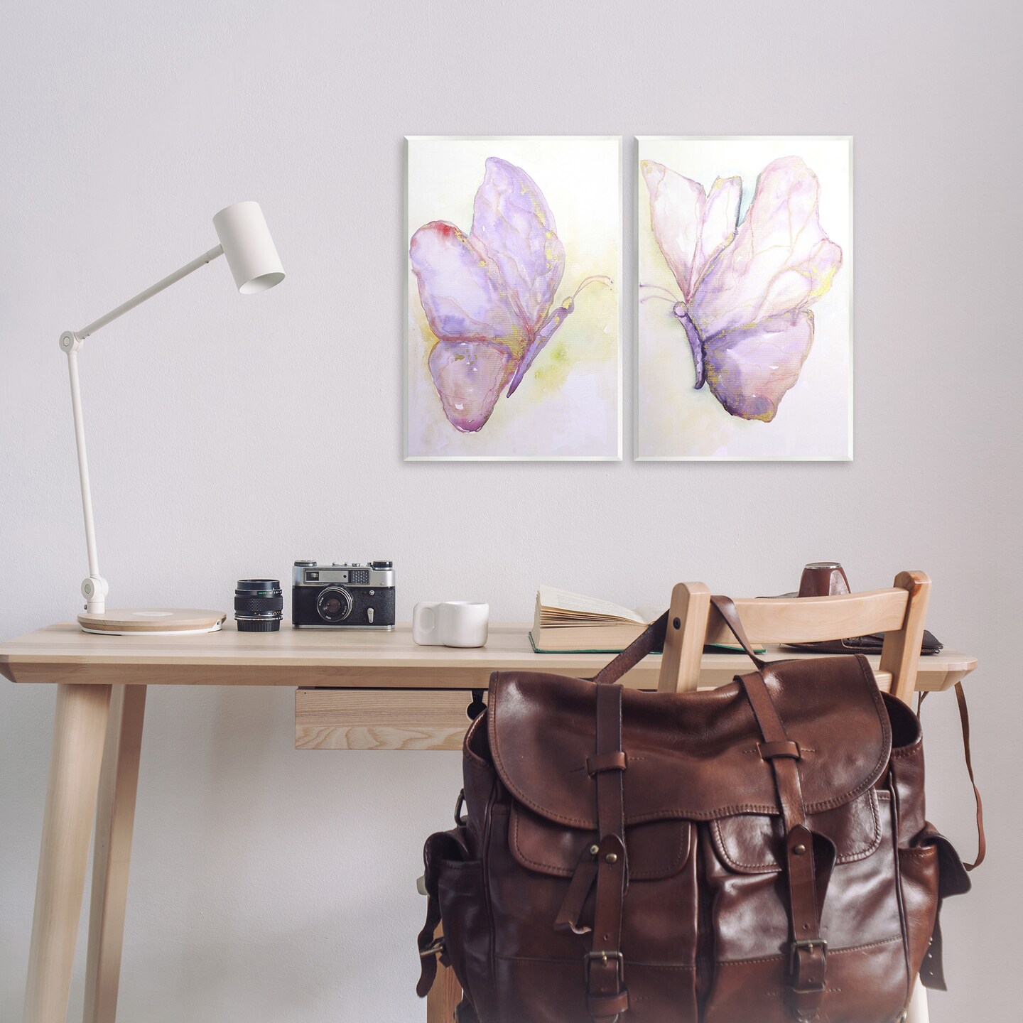 Stupell Industries Girls Glam Butterfly Wings Wall Plaque Art