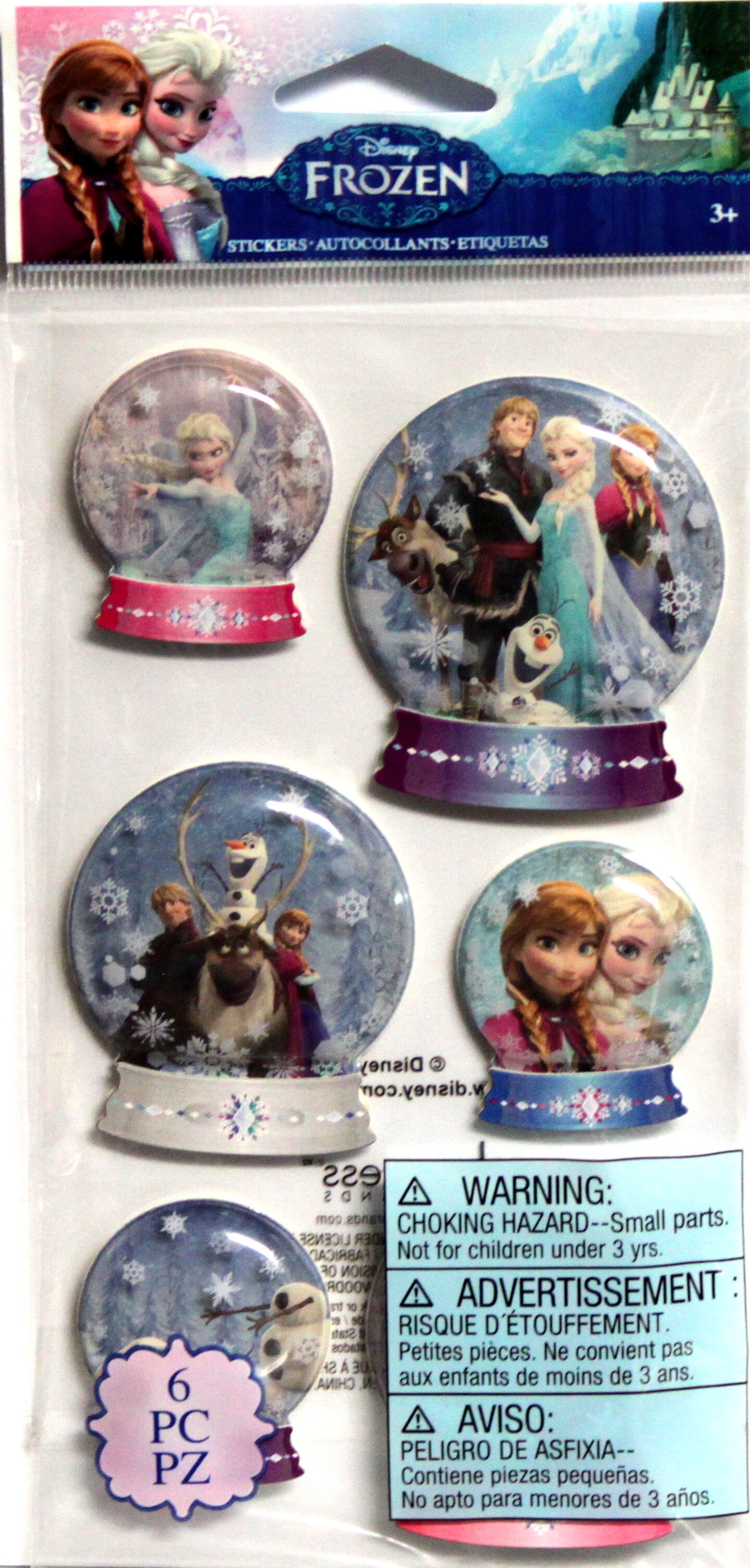 Disney Frozen Snow Globe Stickers
