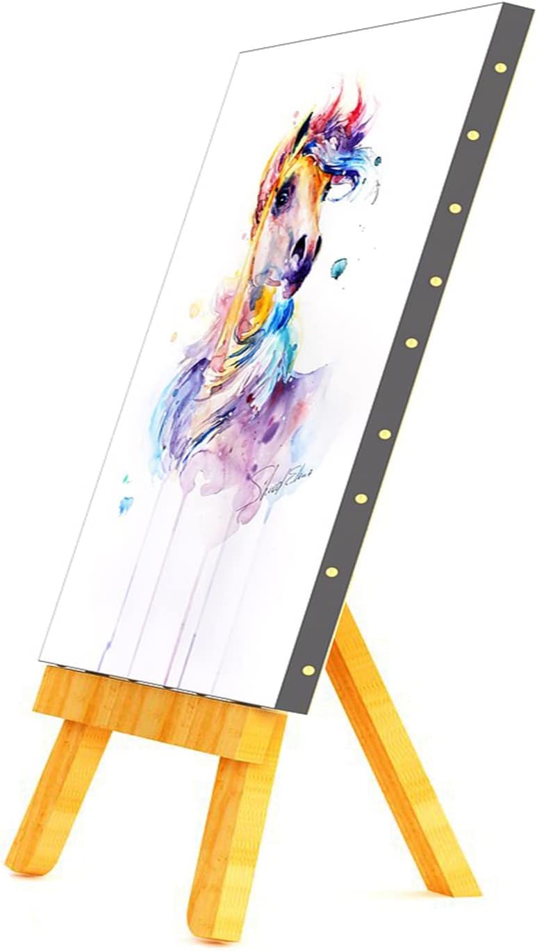 5.9&#x22; Mini Wood Display Easel, 10 Pcs Tabletop Easels for Displaying Photos and Pictures