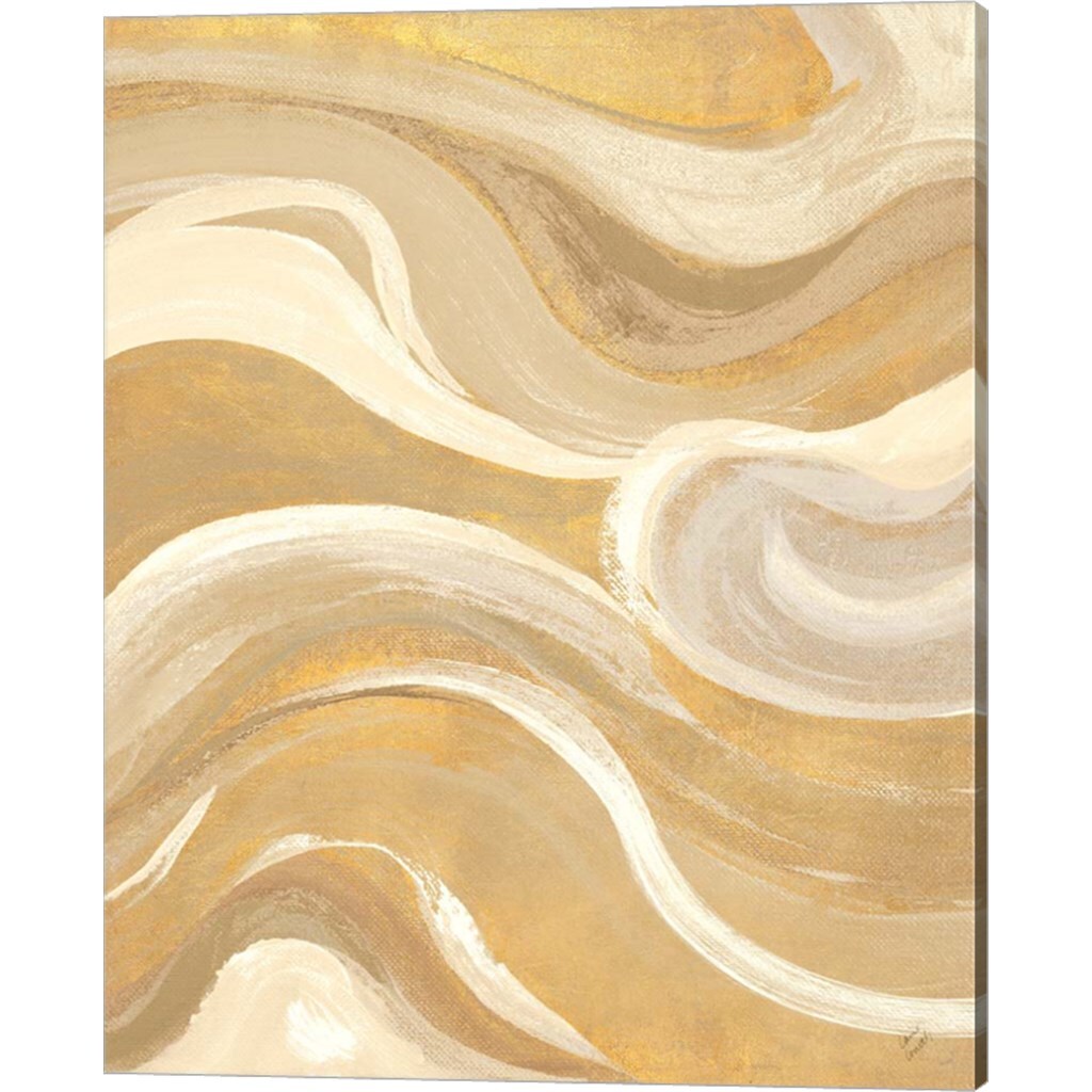 Gold Curvilinear by Lanie Loreth 16&#x22; x 20&#x22; Canvas Wall Art