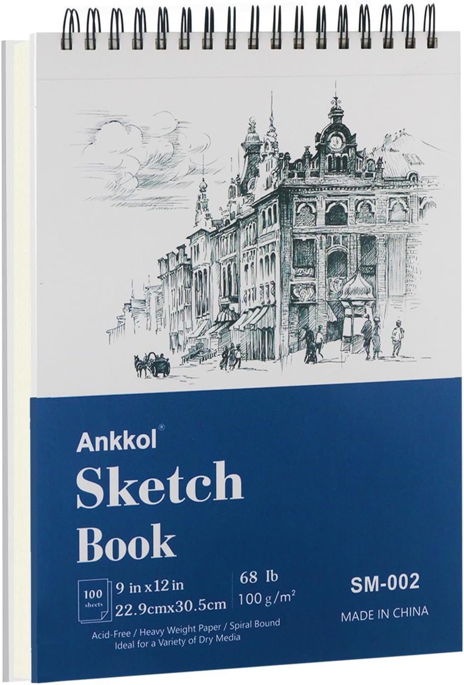 Sketch Book 9x12 Inch Artist Sketch Pad with 100 Sheets