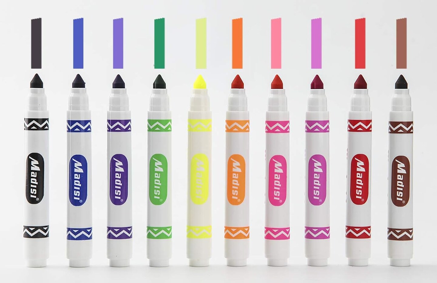 Washable Broad Line Markers, Assorted Colors, Classroom Bulk Pack, 240 Count