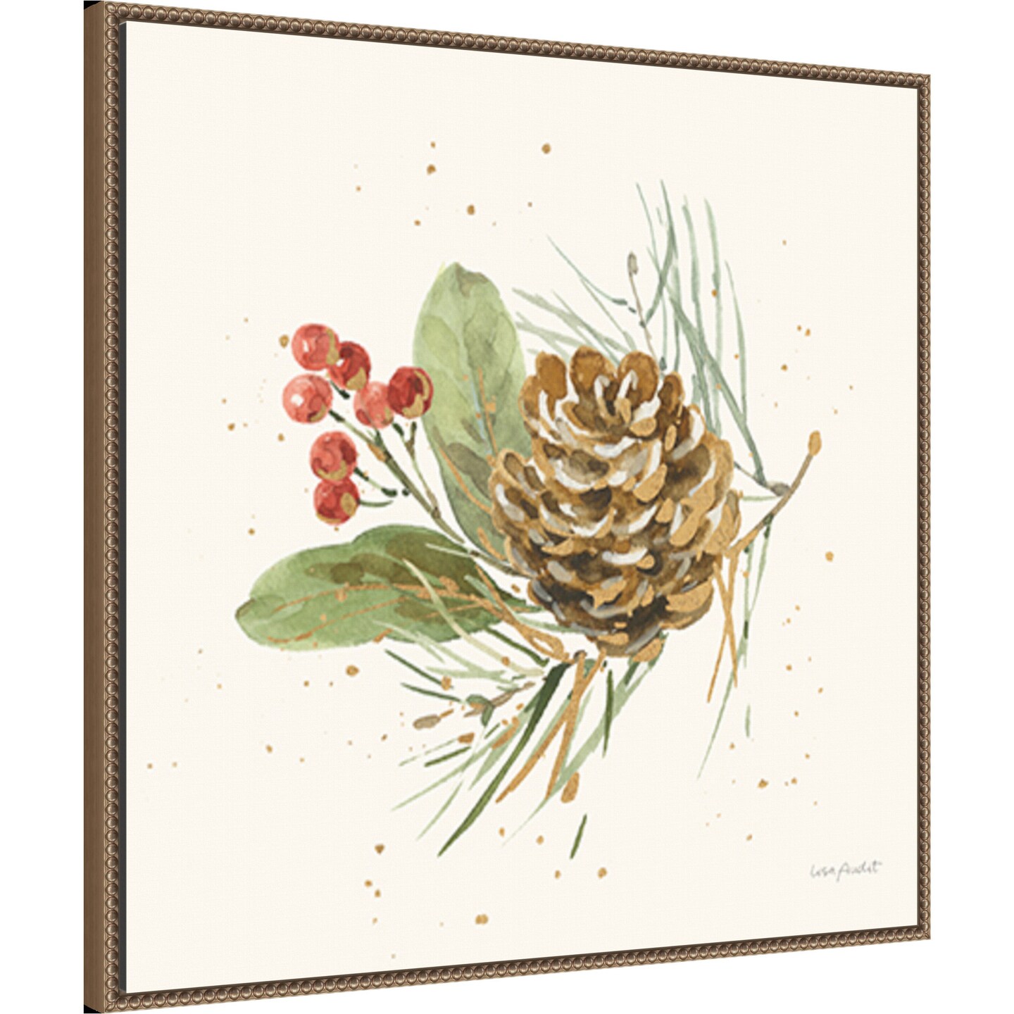 Winter Blooms VI by Lisa Audit Framed Canvas Wall Art