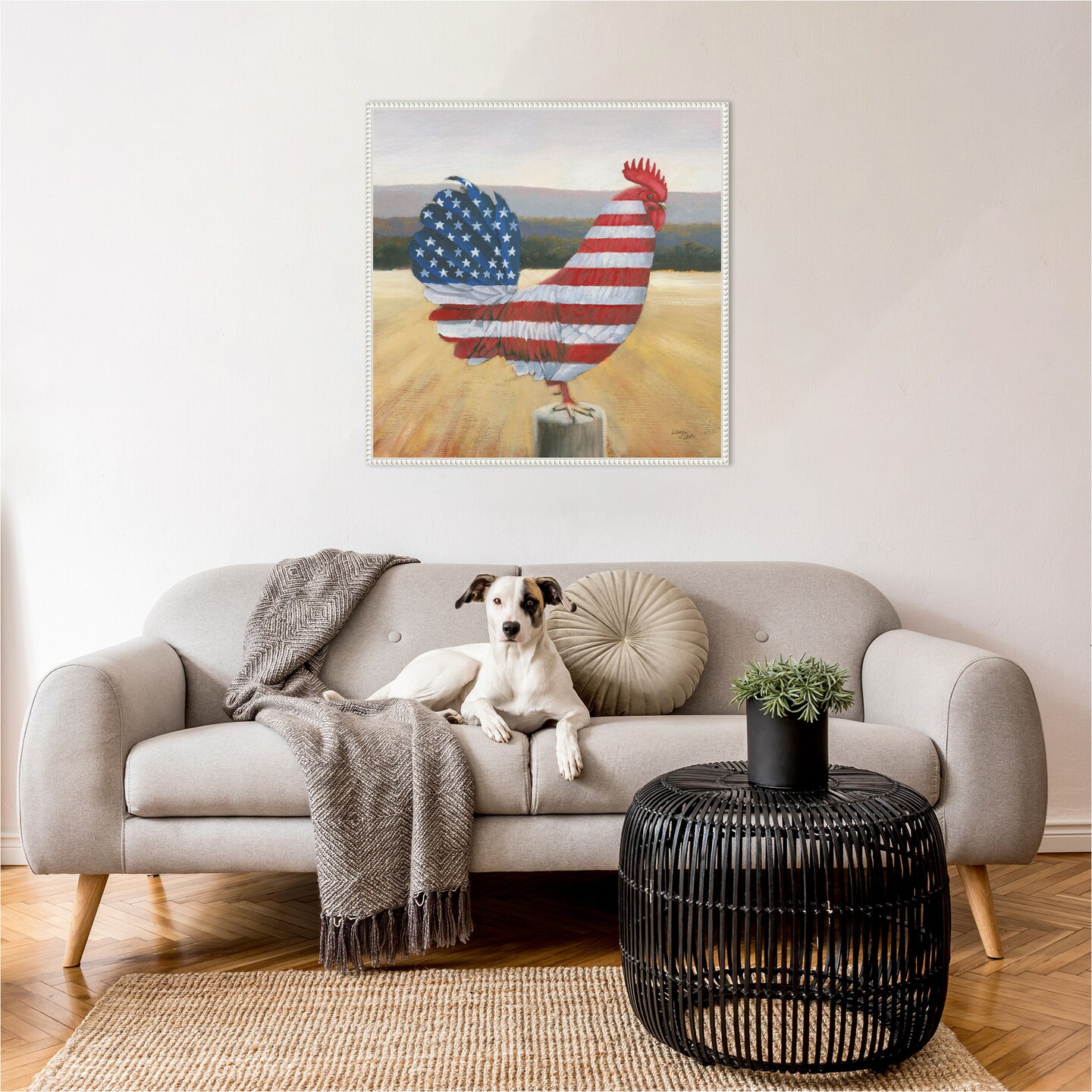 American Rooster by Wellington Studio Framed Canvas Wall Art