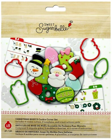 American Crafts Sweet Sugarbelle Christmas Basics Cookie Cutter Set 18 Pieces 320081
