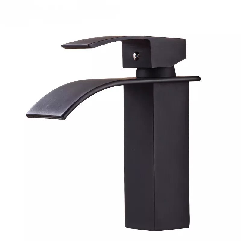 Kitcheniva Waterfall Spout Bathroom Sink Faucet Single Handle
