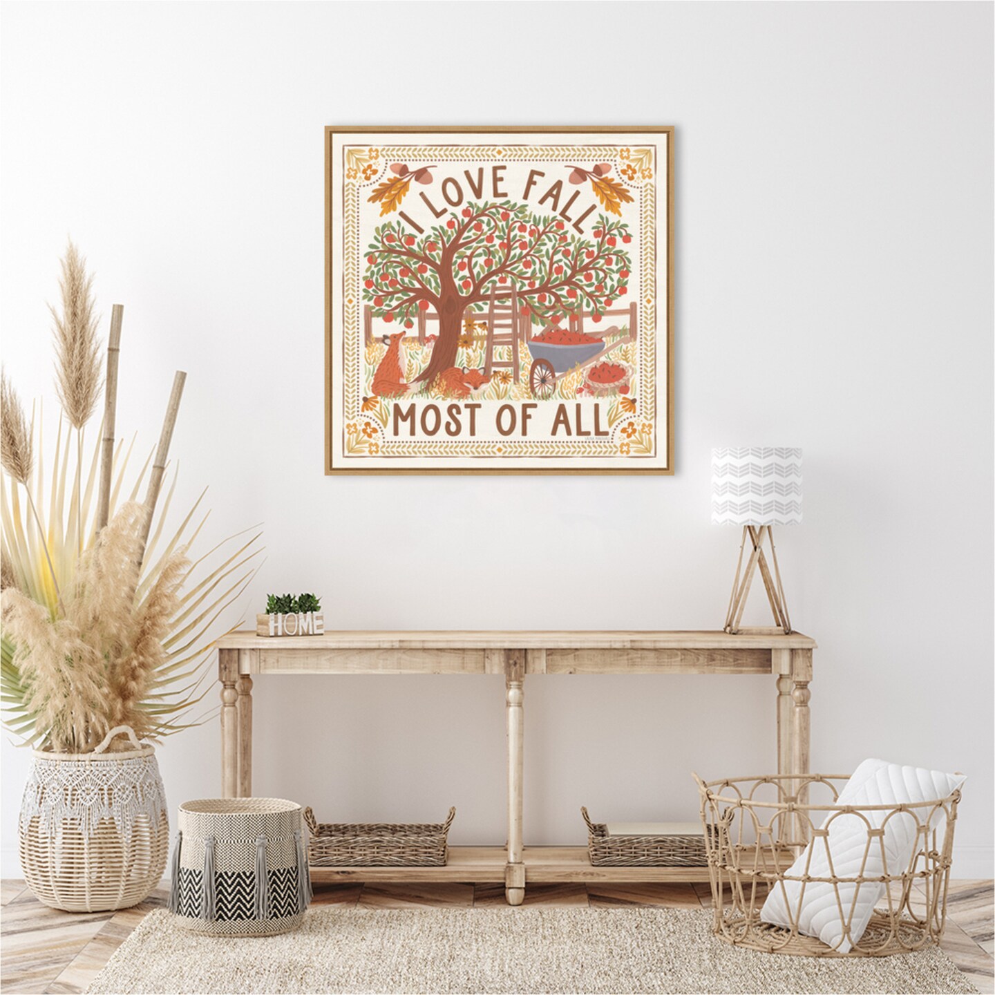 Autumn Days II by Laura Marshall Framed Canvas Wall Art