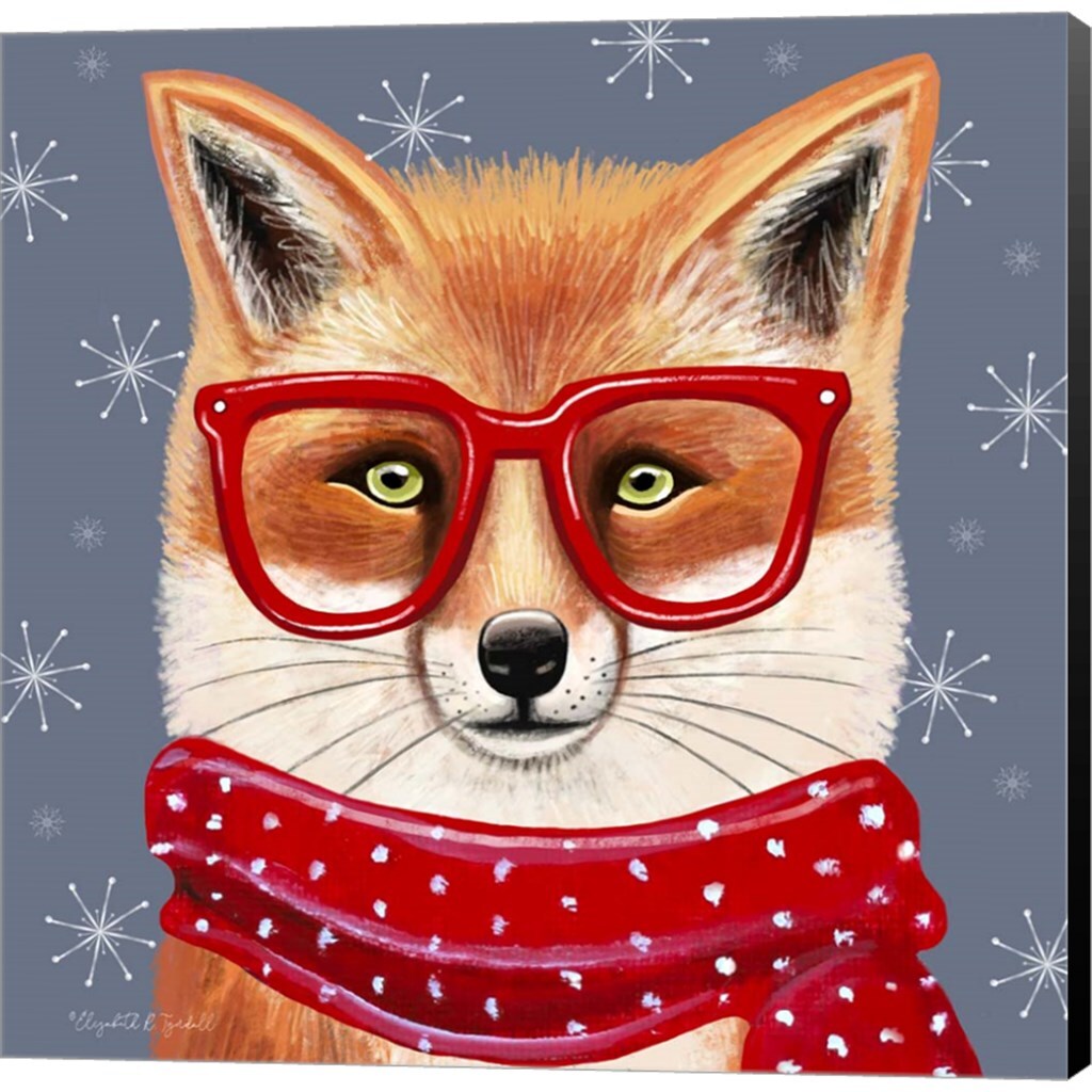 Sly Fox by Elizabeth Tyndall 12&#x22; x 12&#x22; Canvas Wall Art