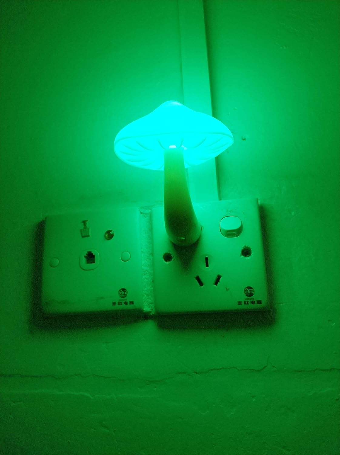 2 Pack LED Night Light Plug in Lamp 7-Color Changing