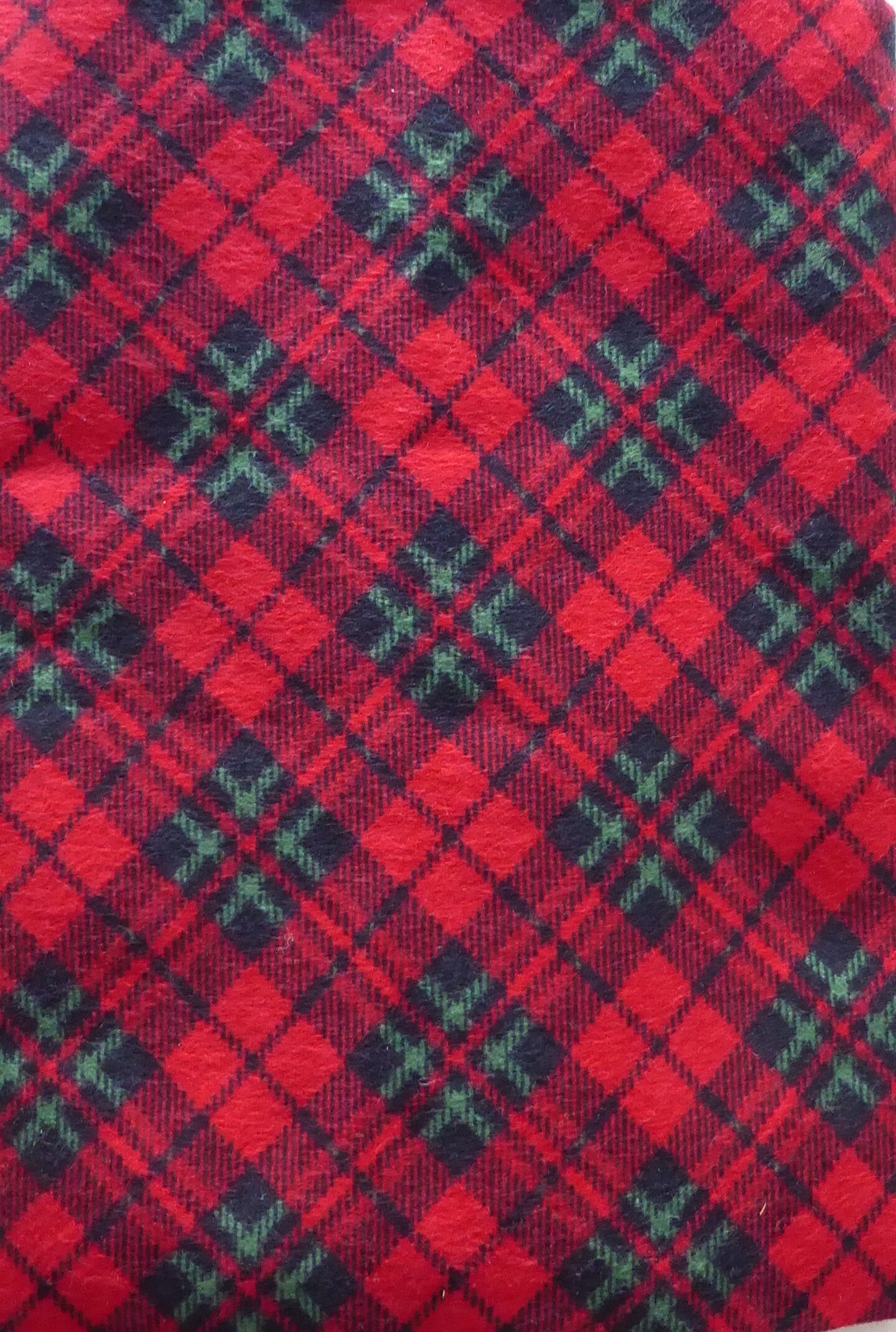 Snuggle Flannel Fabric Red Green Black Plaid Flannel Cotton Fabric